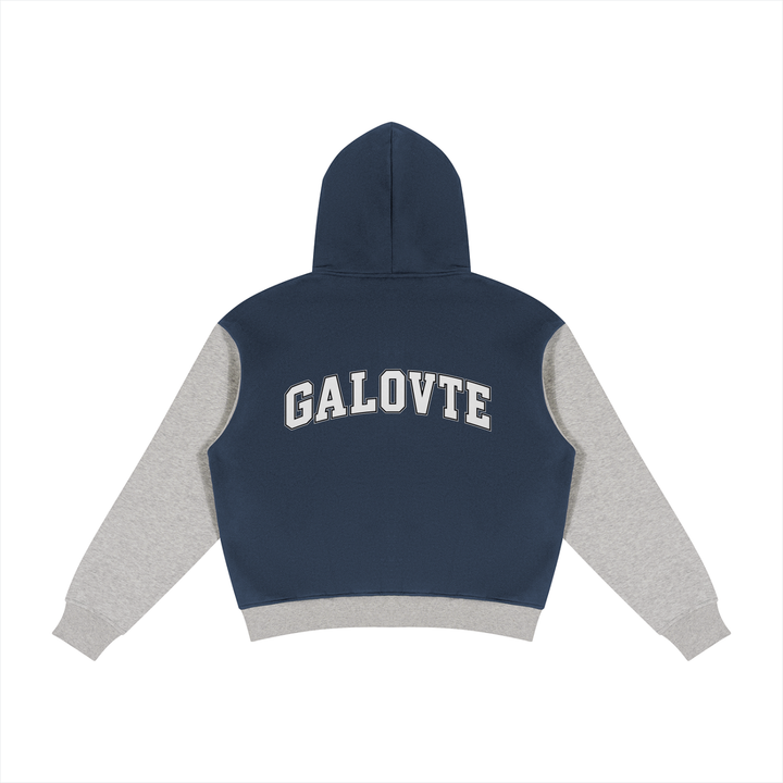 men brand Unisex Color Block Fleece Full Zip Hoodie
