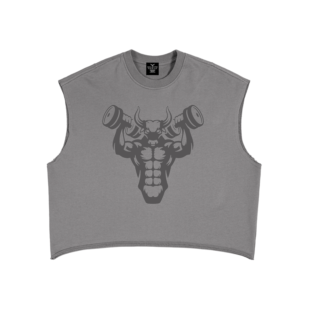 men gym wear French Terry Boxy Tank Top