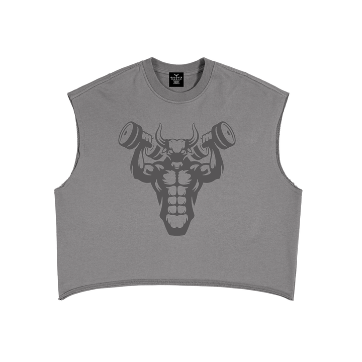men gym wear French Terry Boxy Tank Top