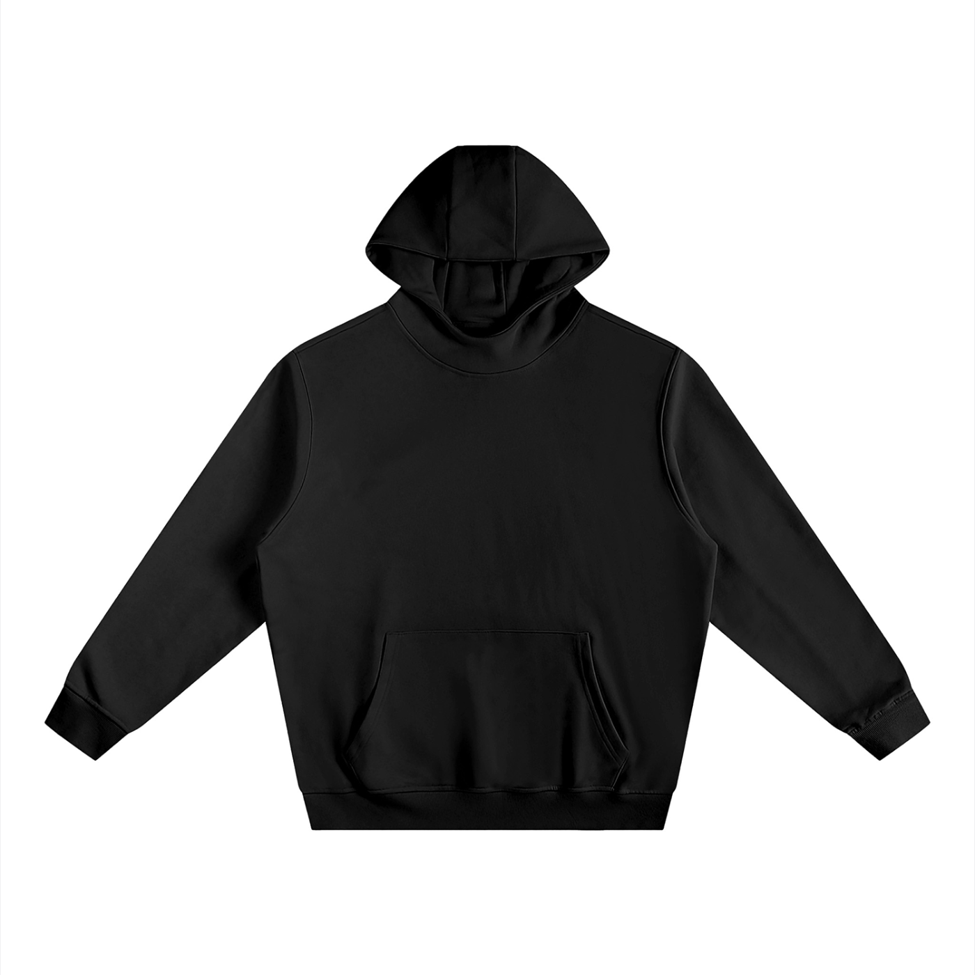 men brand Fleeced High Neck Hoodie