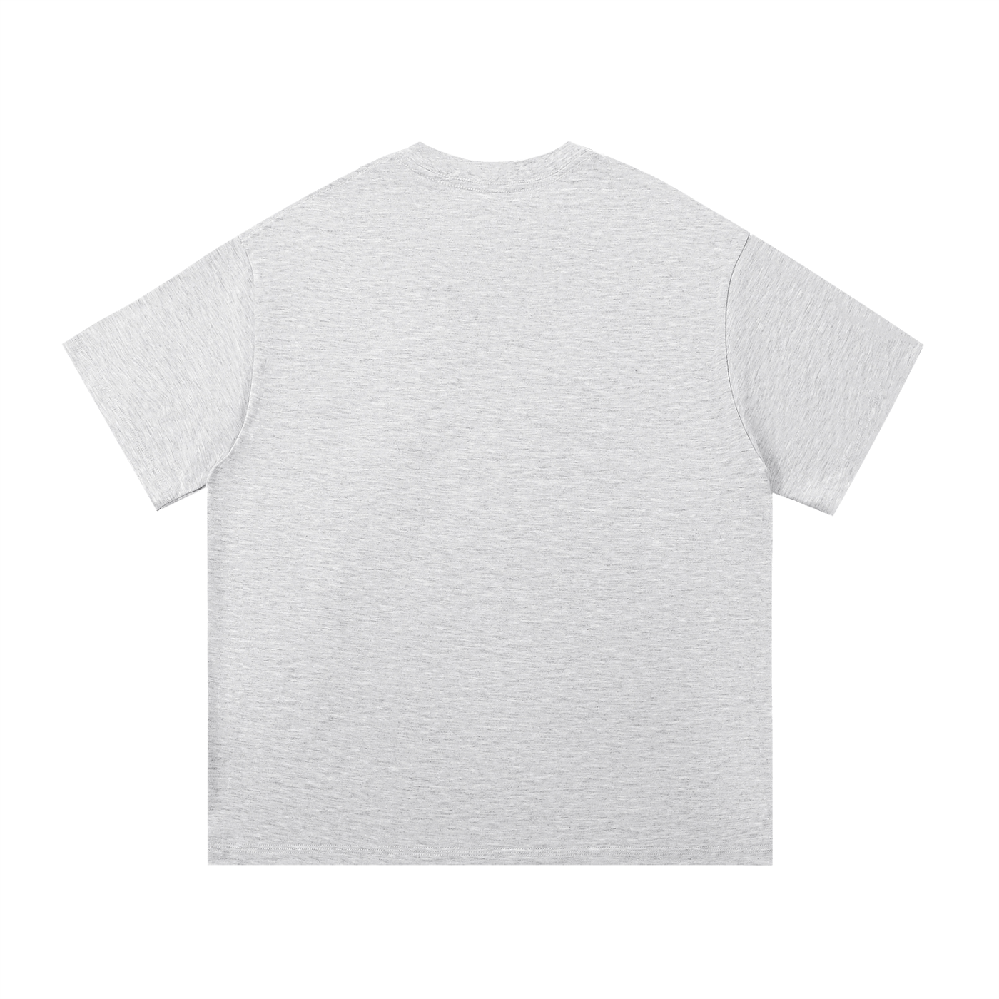 National Park Explore Dream Discover Badge Tee in White Gray, back view.