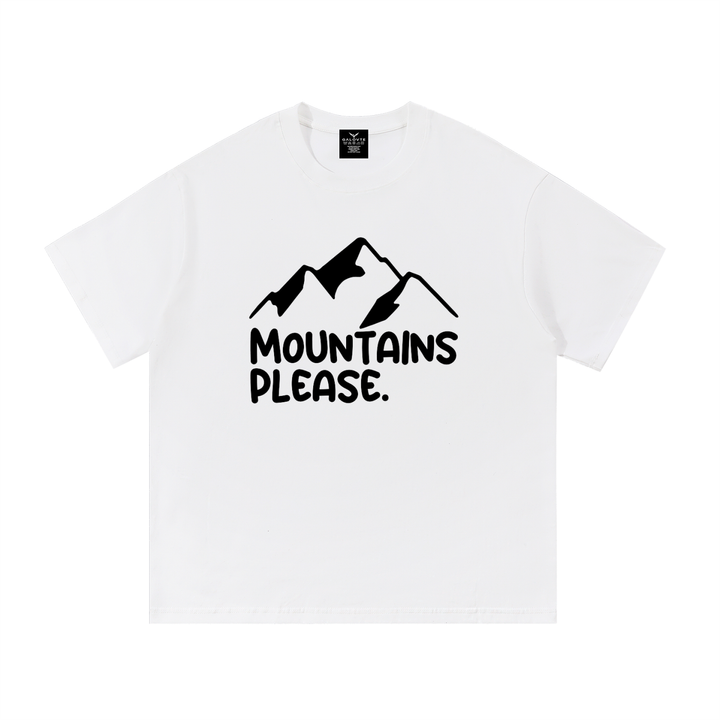 hiking lover Mountains Please Minimal Line Mountain Tee