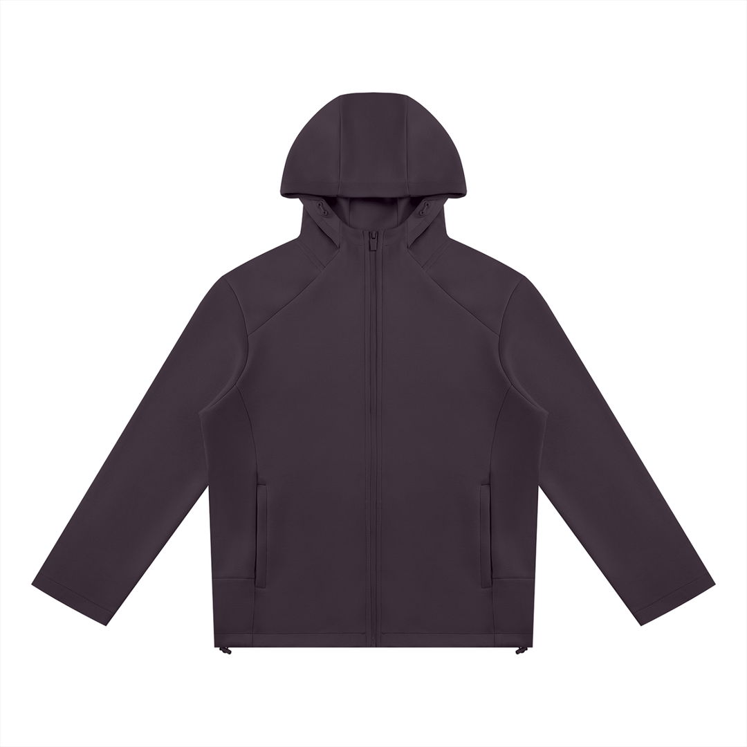 women hoddies Paneled Full Zip Hoodie
