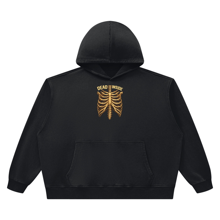men graphic  Heavyweight Vintage Wash Boxy Hoodie