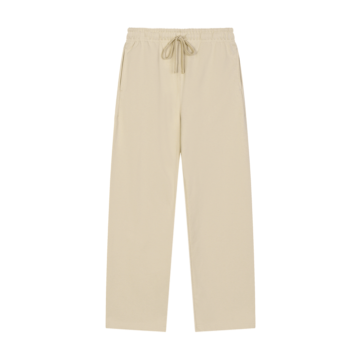 WOMEN PENT Solid Color Straight-Leg Sweatpants