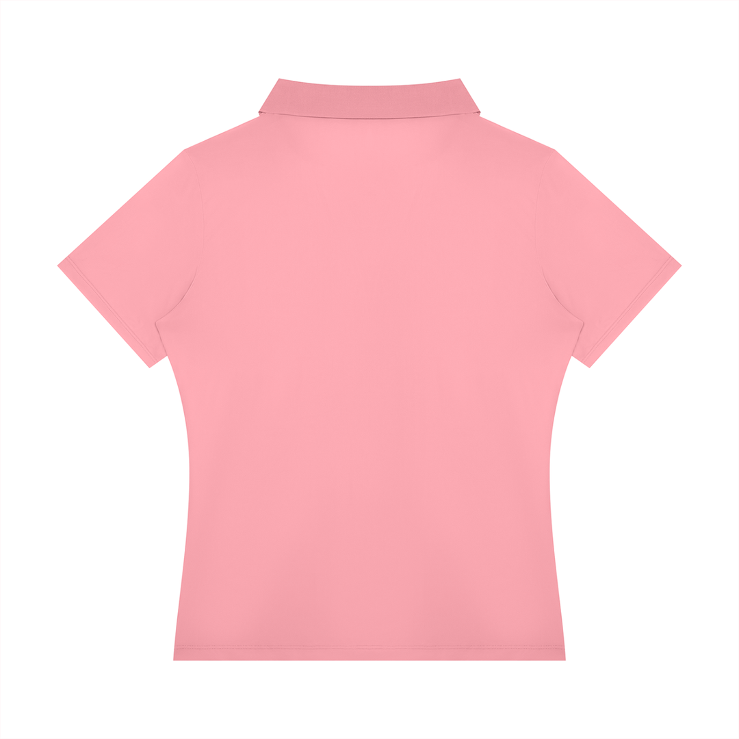 Women’s gym wear Color Block Polo Shirt