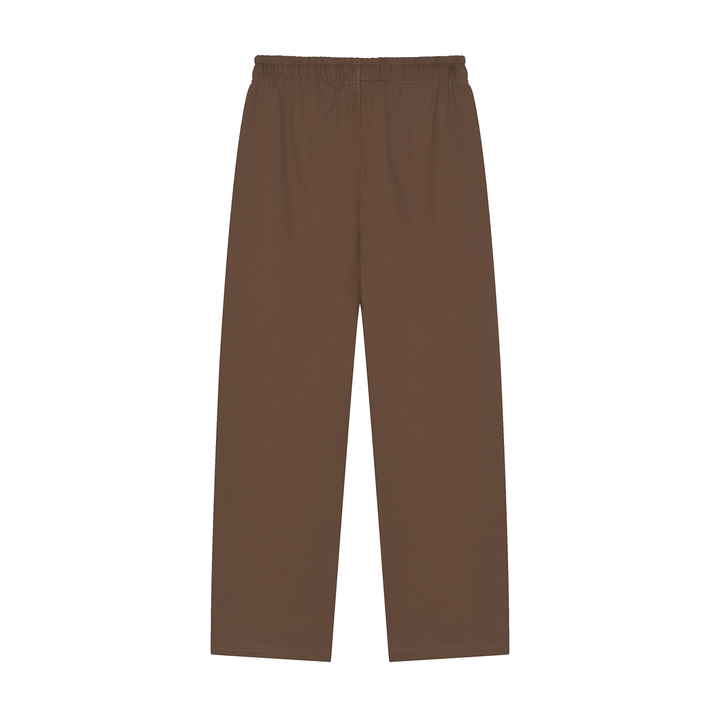 WOMEN PENT Solid Color Straight-Leg Sweatpants