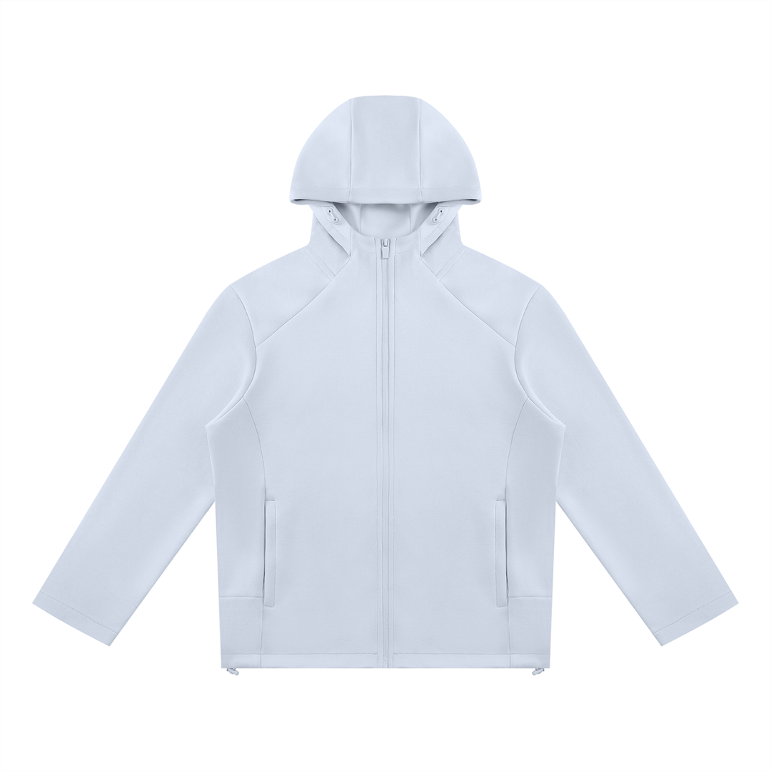 women hoddies Paneled Full Zip Hoodie