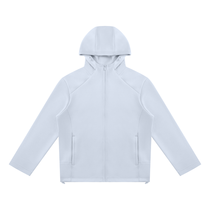 women hoddies Paneled Full Zip Hoodie
