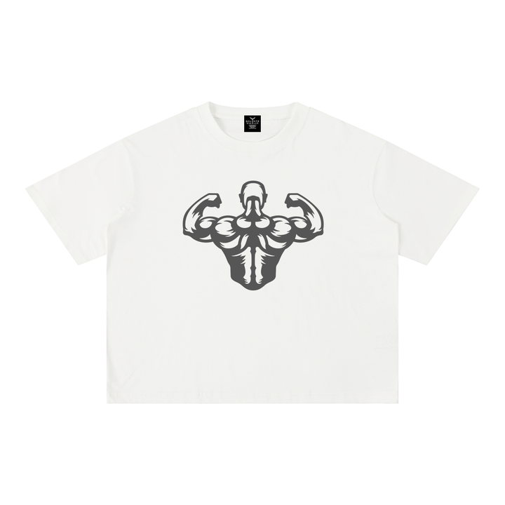 men gym wear Mineral Wash Boxy Cotton T-Shirt