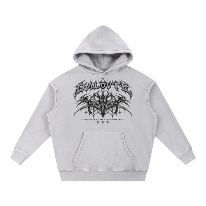 MEN GRAPHIC Snow Wash Fleece Oversize Hoodie