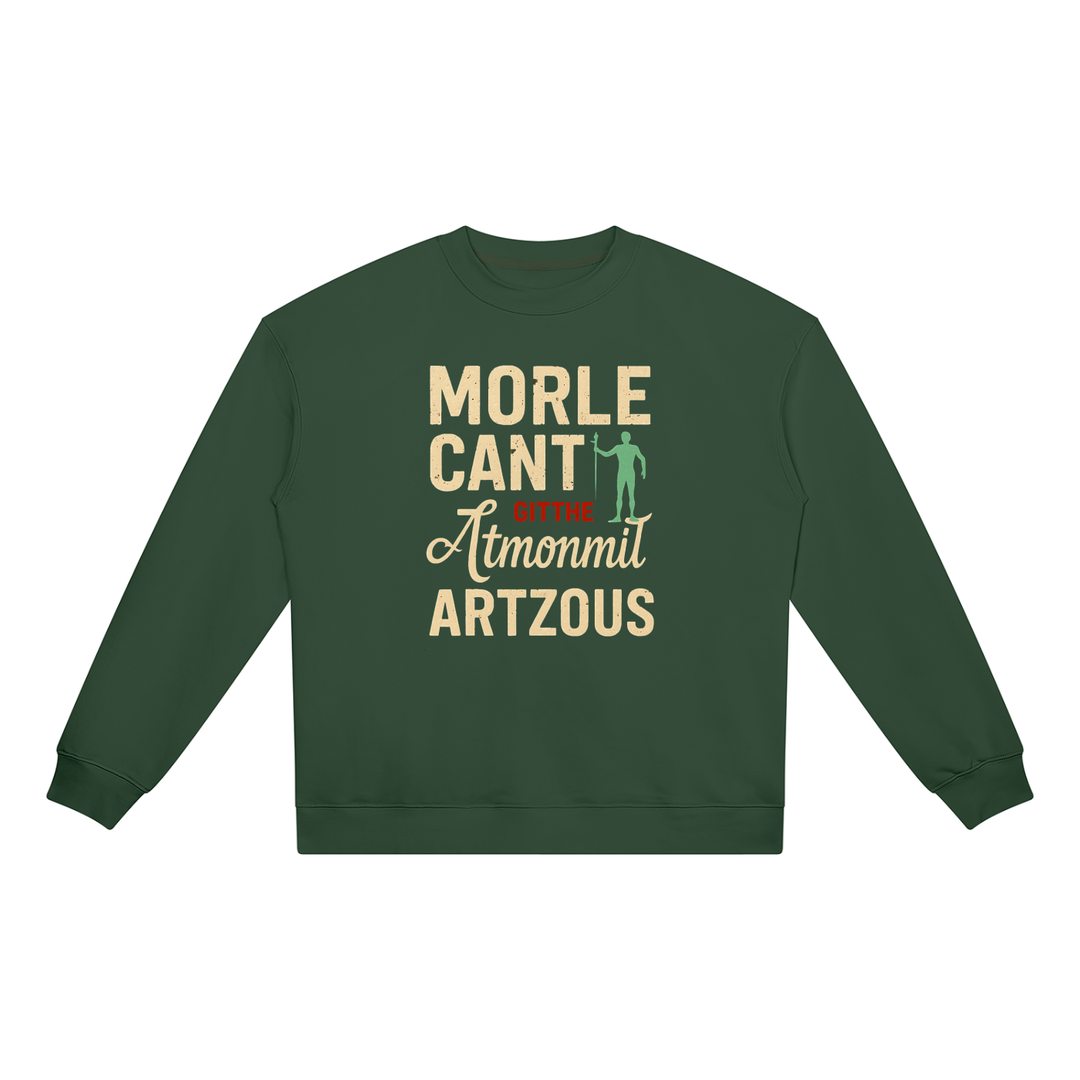 men graphic  Heavyweight Crewneck Sweatshirt