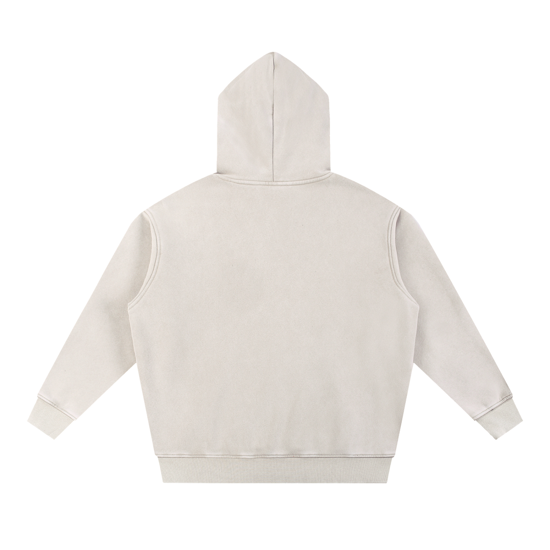 DAD LOVER UNISEX Snow Wash Fleece Oversize Hoodie