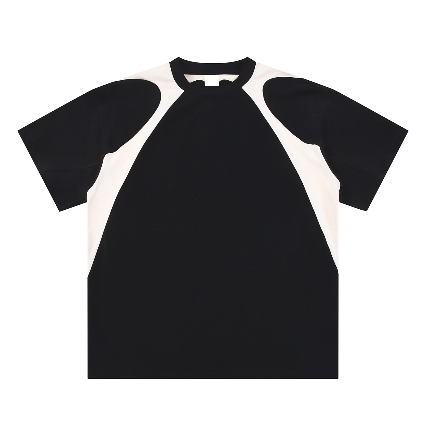 men brand t shirtContrast Panel Cotton T-Shirt
