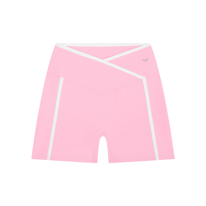 Women’s gym wear High Rise Color Block Yoga Shorts