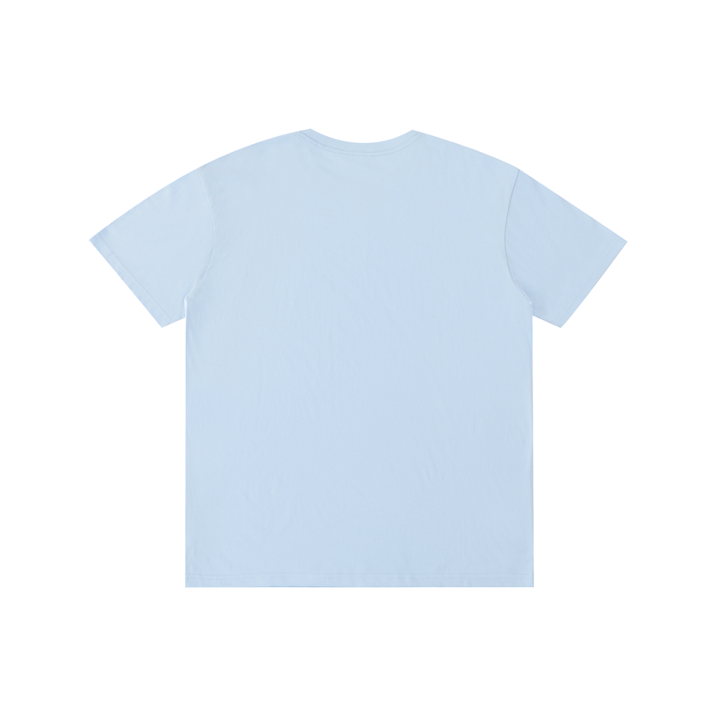 Not A Regular Mom I'm A Cool Mom Retro Tee in Sky Blue, back view.