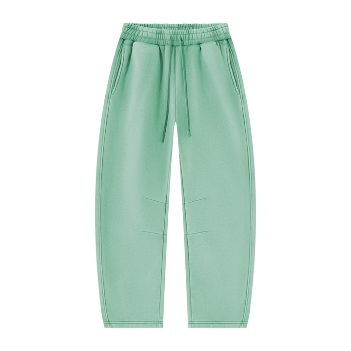 Unisex Vintage Wash Barrel Leg Fleece Sweatpants