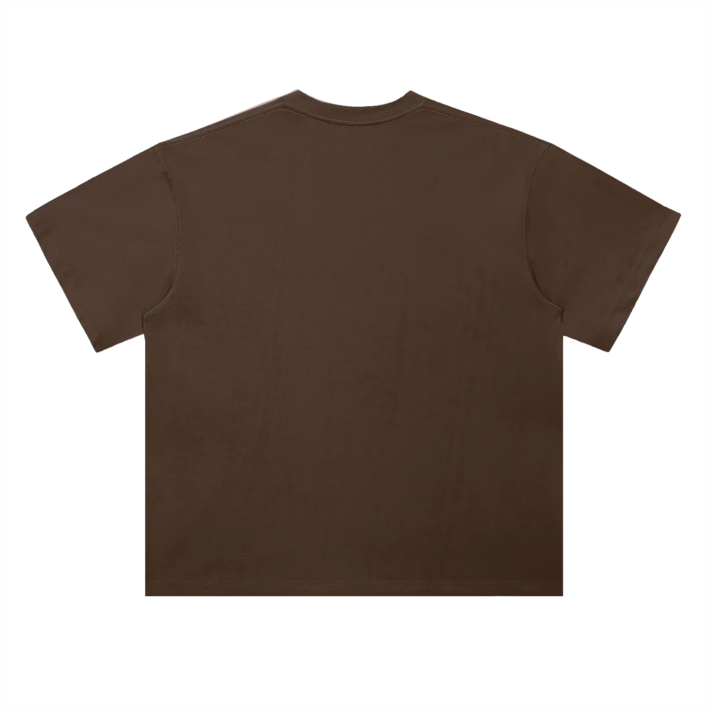 Camp Like A Legend Bigfoot Campfire Tee in Coffee, back view.