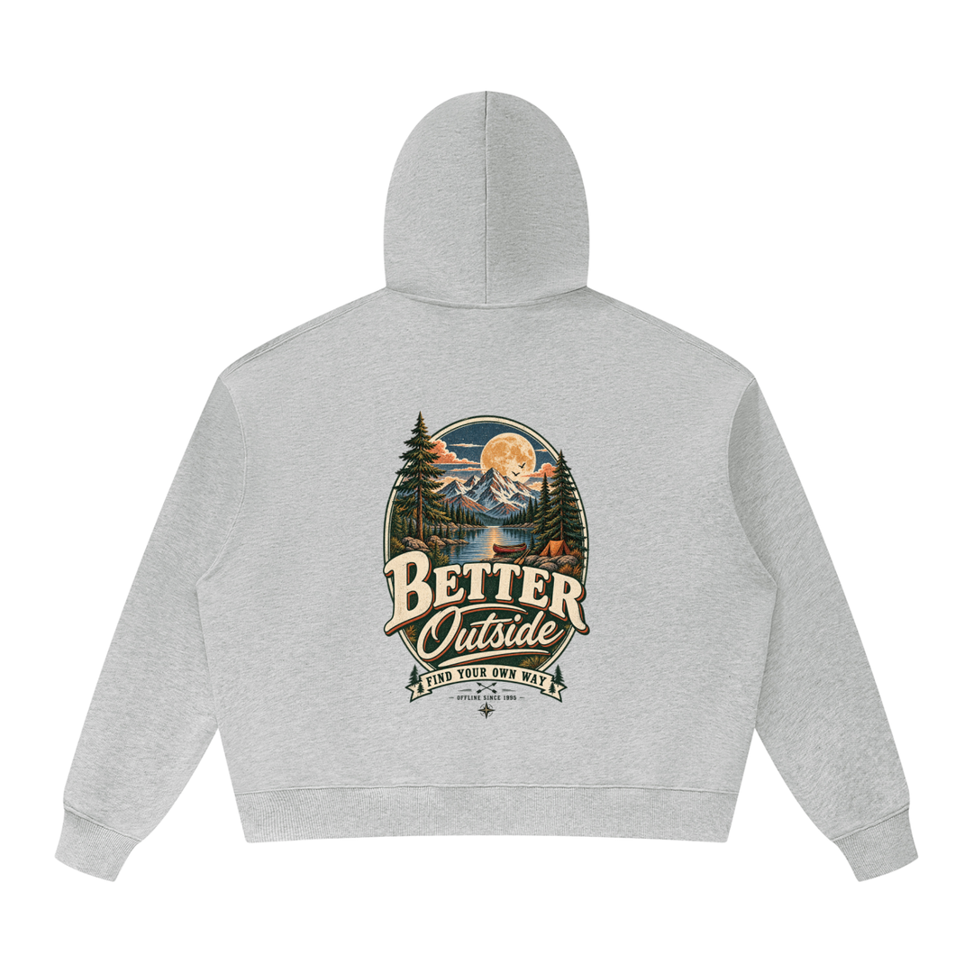 hiking lover  Oversized Heavyweight Hoodie