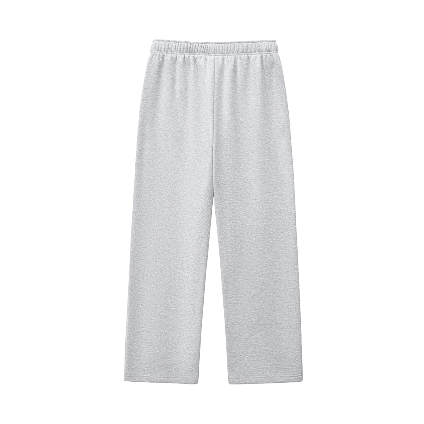 Wing Logo Contrast Stitch Fleece Sweatpants in Flower Gray, back view.
