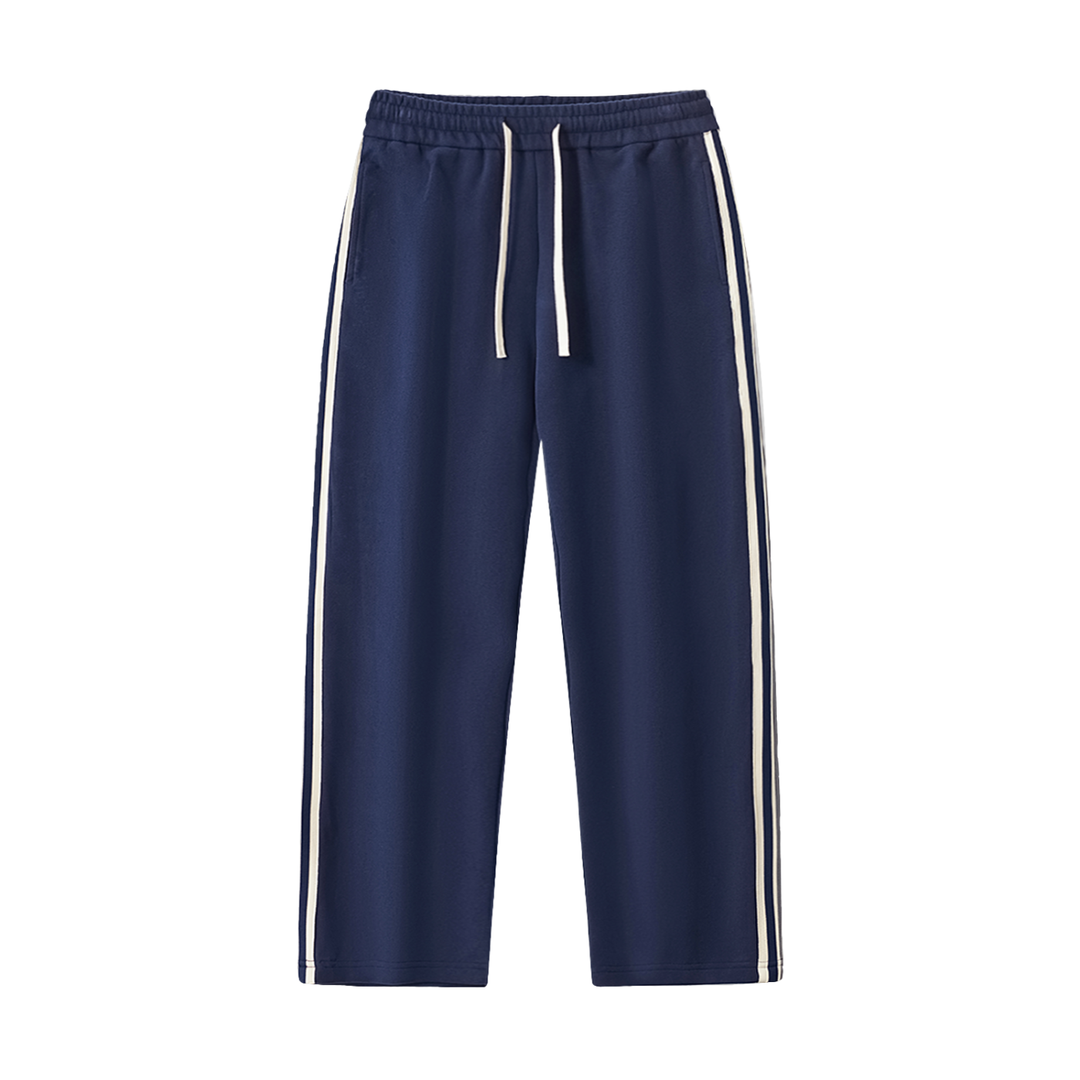 men brand Contrast Side-Stripe Straight-Leg  Pants