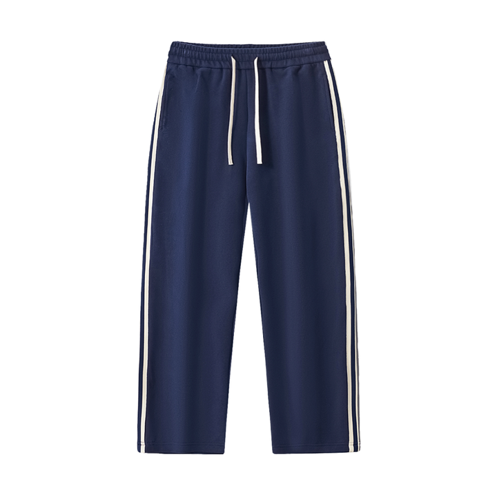 men brand Contrast Side-Stripe Straight-Leg  Pants