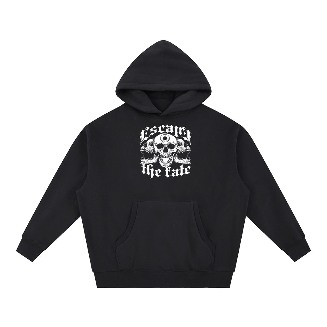 men graphic Essential Oversized Boxy Fit Fleece Hoodie
