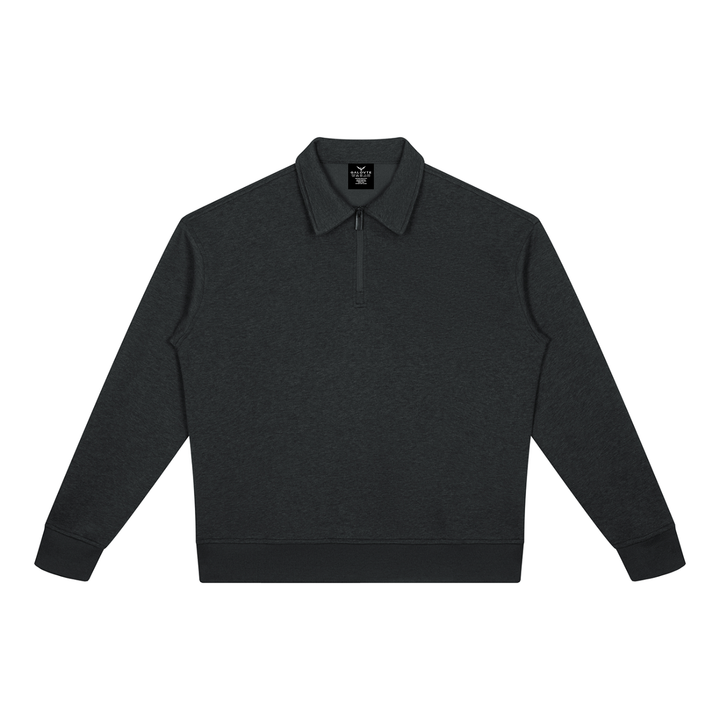 women hoddies  Boxy Quarter-Zip Sweatshirt