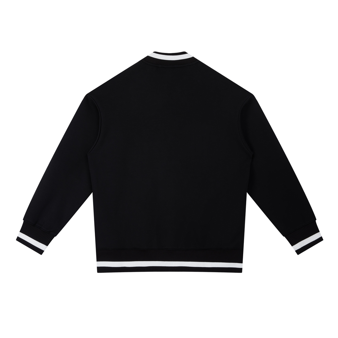WOMEN COAT AND JACKET Contrast Piping Zip Bomber Jacket