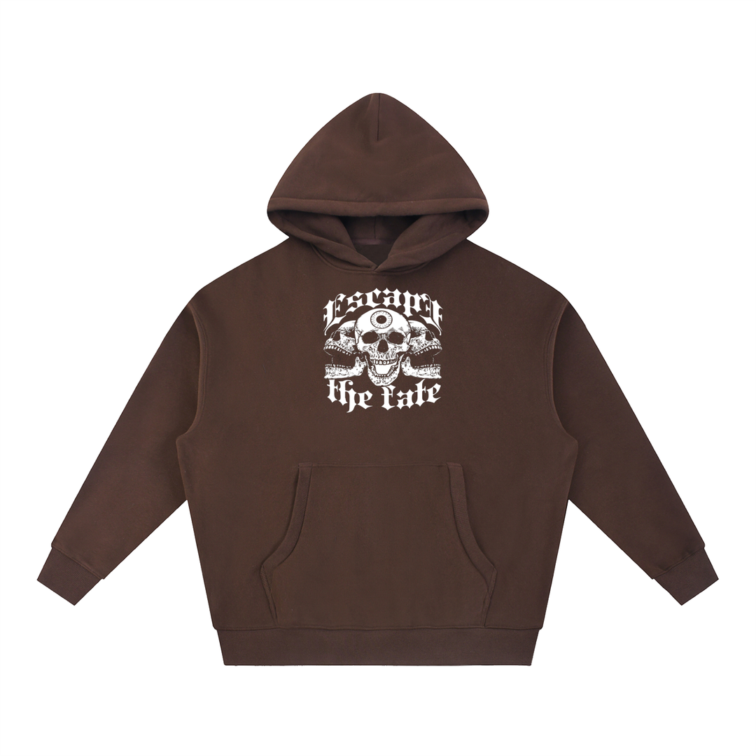 men graphic Essential Oversized Boxy Fit Fleece Hoodie