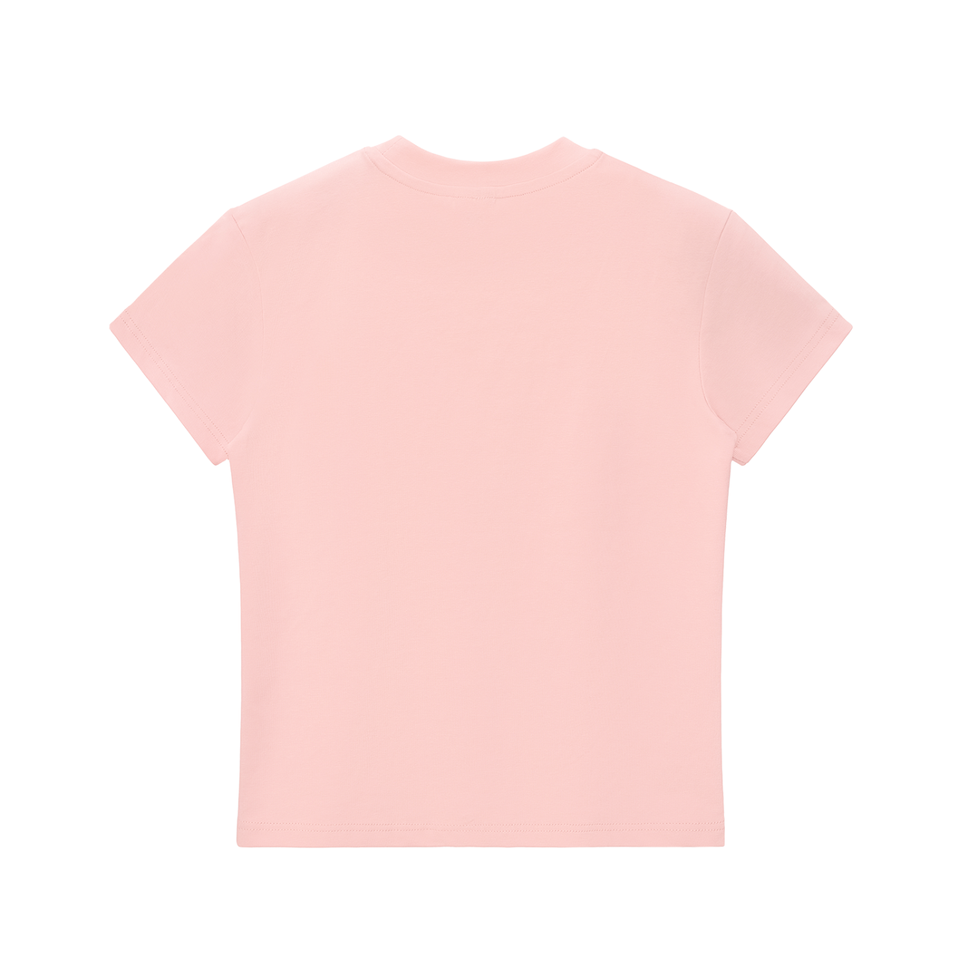 Be You The World Will Adjust Motivational Tee in Pink, back view.