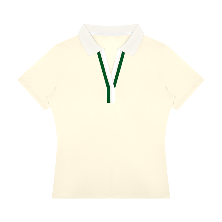 Women’s gym wear Color Block Polo Shirt