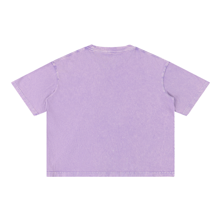 men gym wear Mineral Wash Boxy Cotton T-Shirt