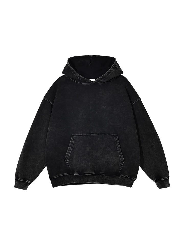 MEN HODDIES Snow Washed Loose Cotton Hoodie