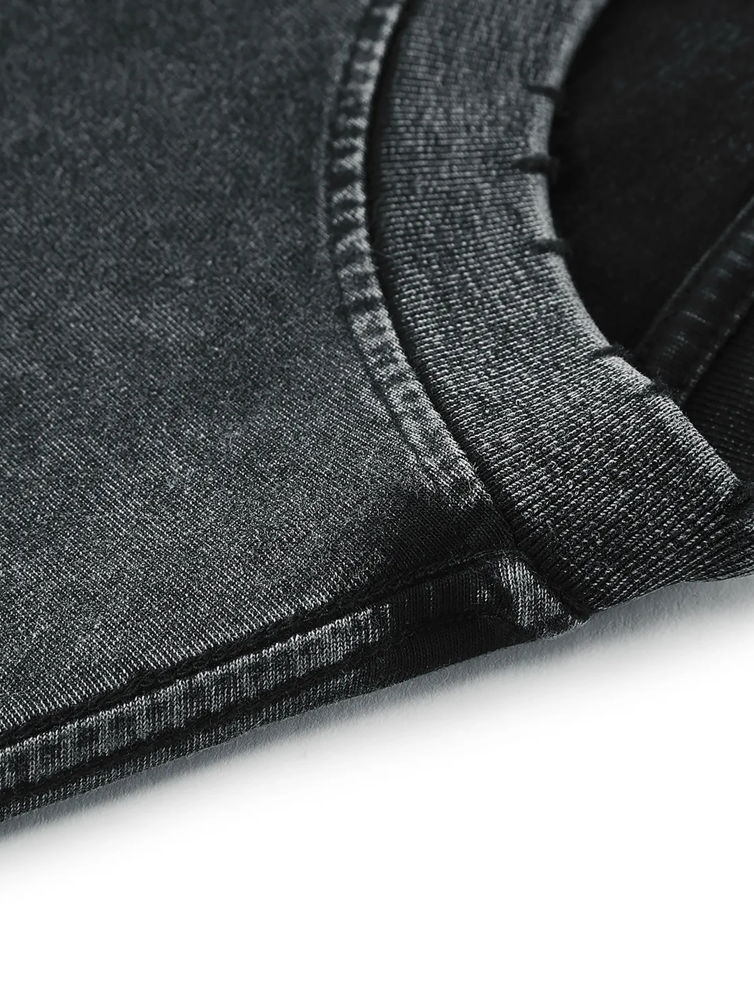 MEN GYM Snow Washed Frayed Hem Tank Top