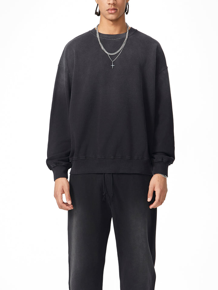 MEN HODDIES Sunfade Drop-Shoulder Cotton Sweatshirt