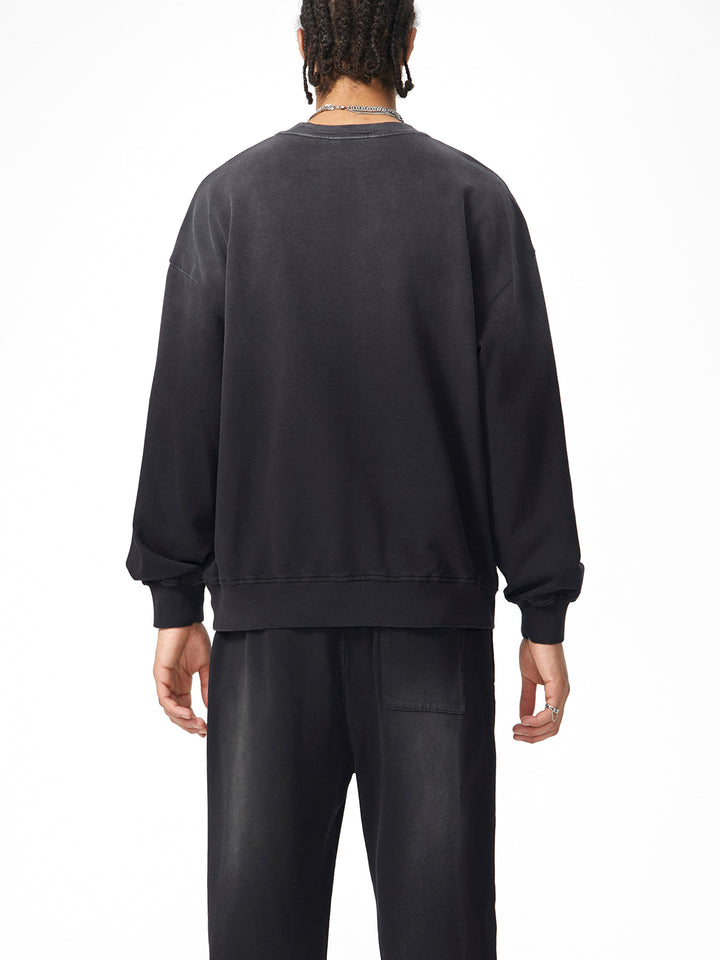 MEN HODDIES Sunfade Drop-Shoulder Cotton Sweatshirt