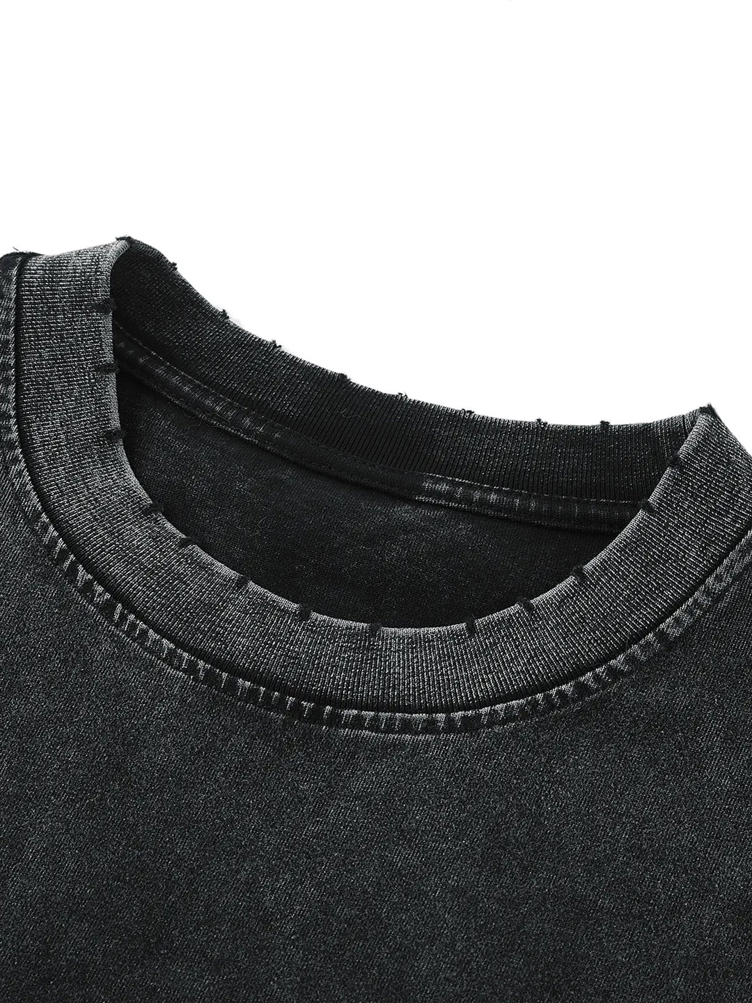 MEN GYM Snow Washed Frayed Hem Tank Top