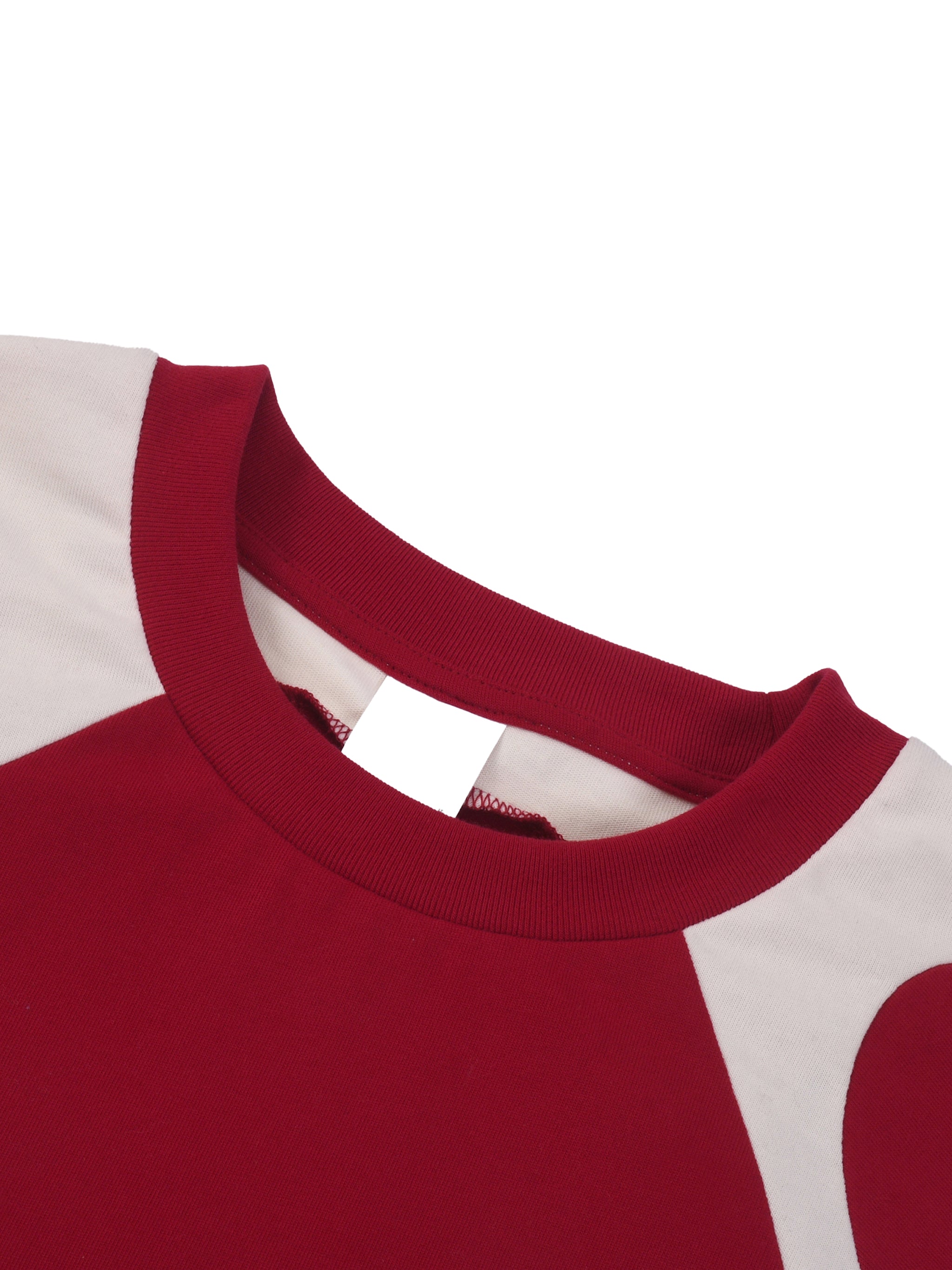 men brand t shirtContrast Panel Cotton T-Shirt