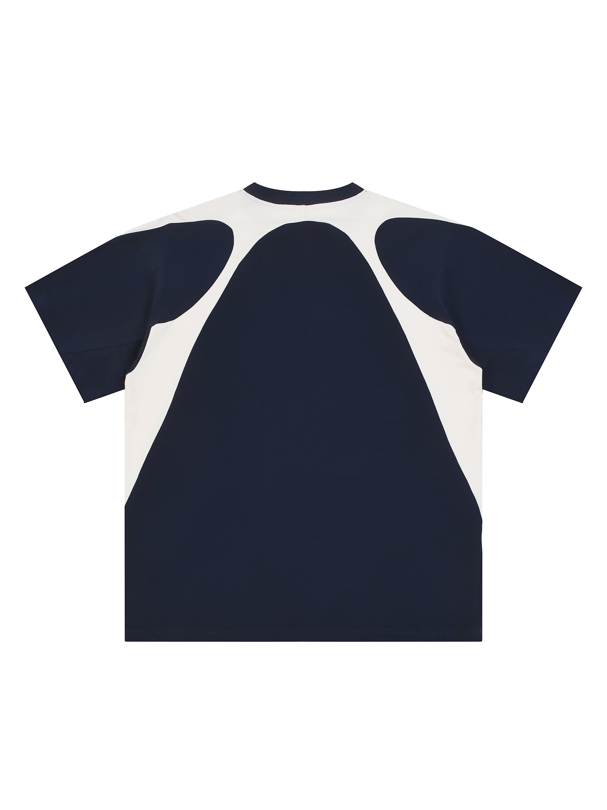 men brand t shirtContrast Panel Cotton T-Shirt
