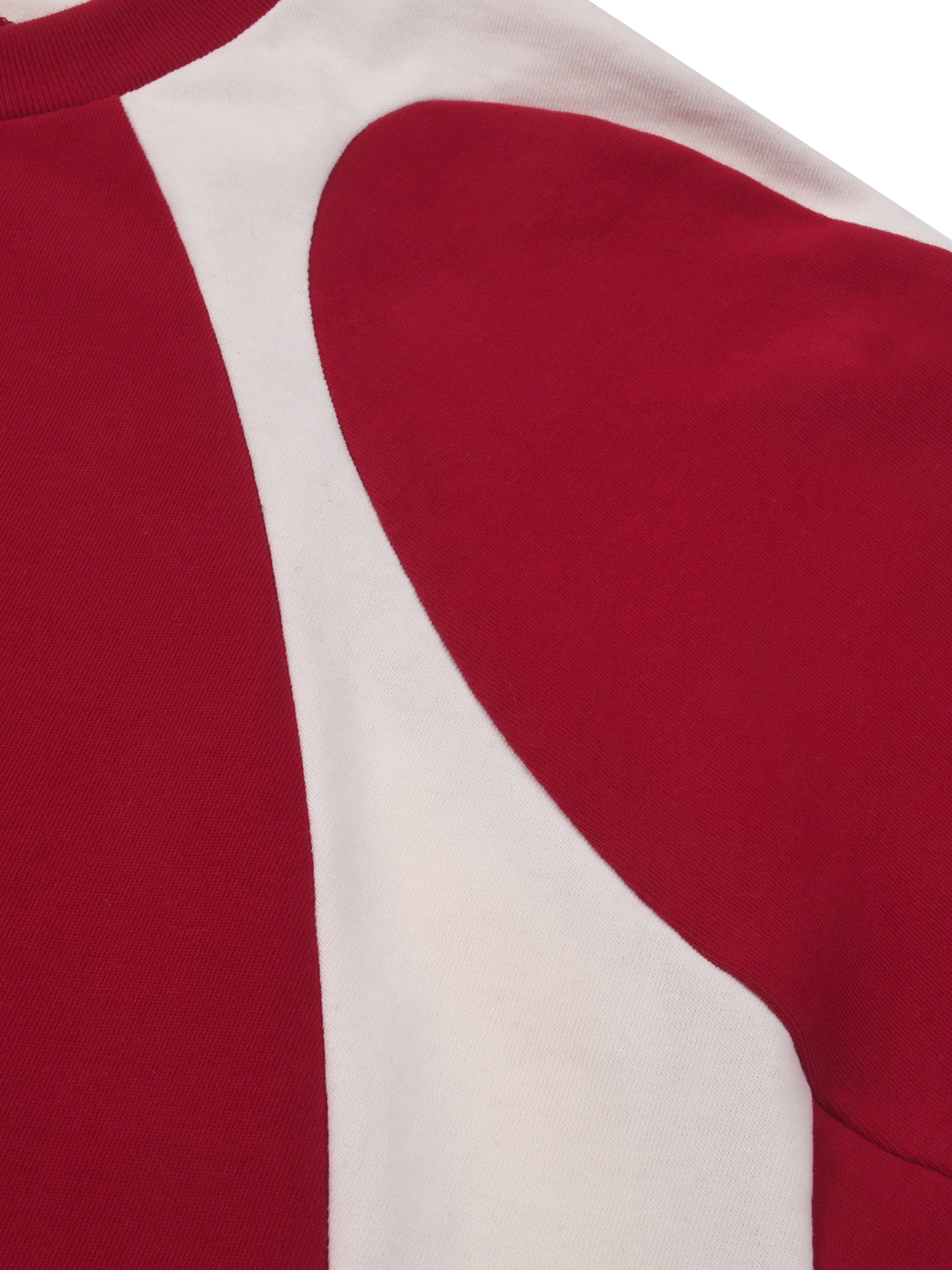 men brand t shirtContrast Panel Cotton T-Shirt