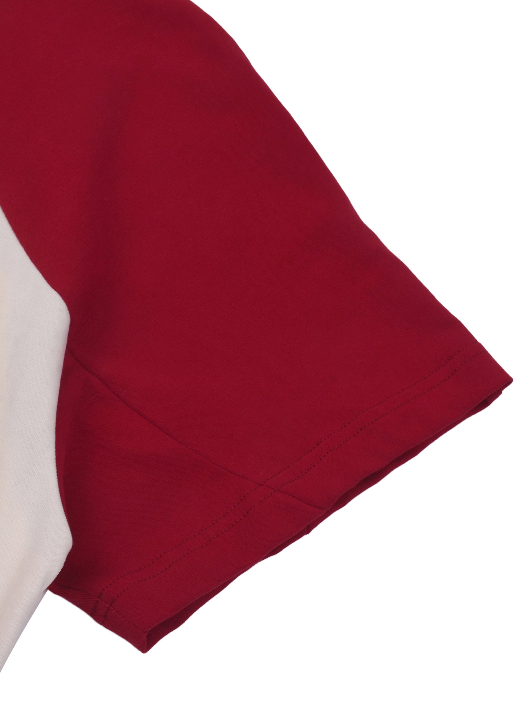 men brand t shirtContrast Panel Cotton T-Shirt