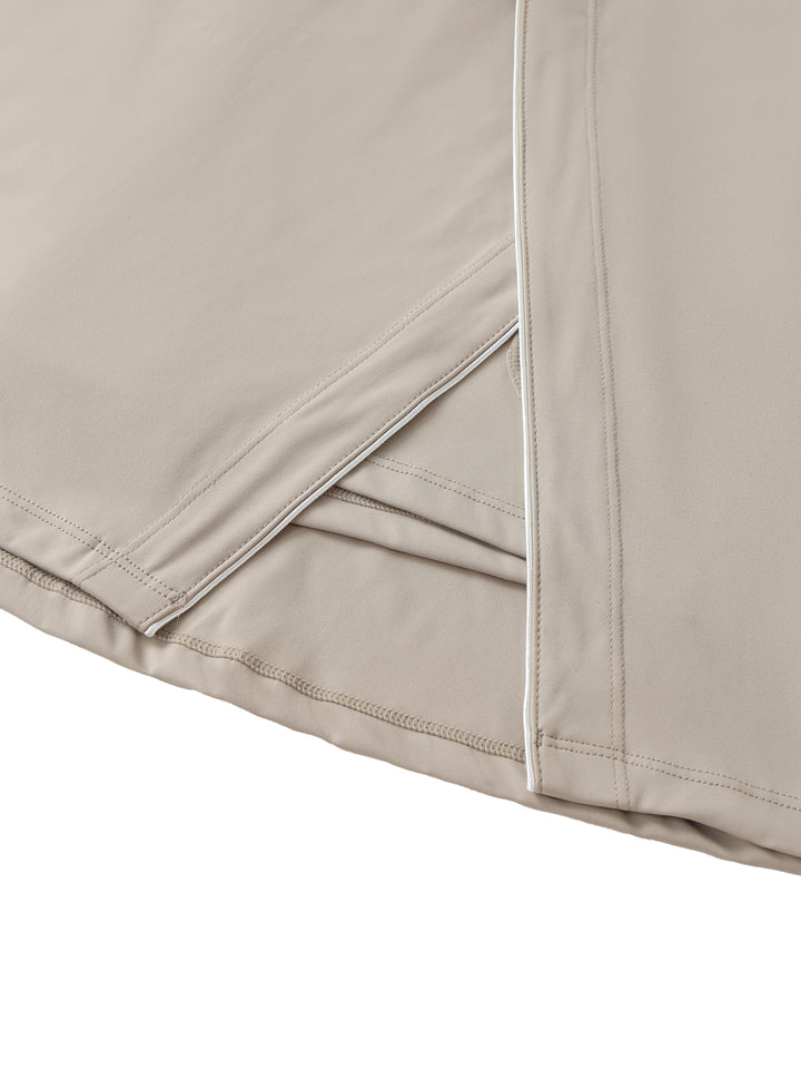 WOMEN SKIRT High-Waist Pocketed A-Line Skirt