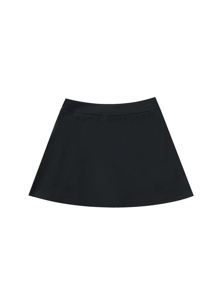 WOMEN SKIRT High-Waist Pocketed A-Line Skirt