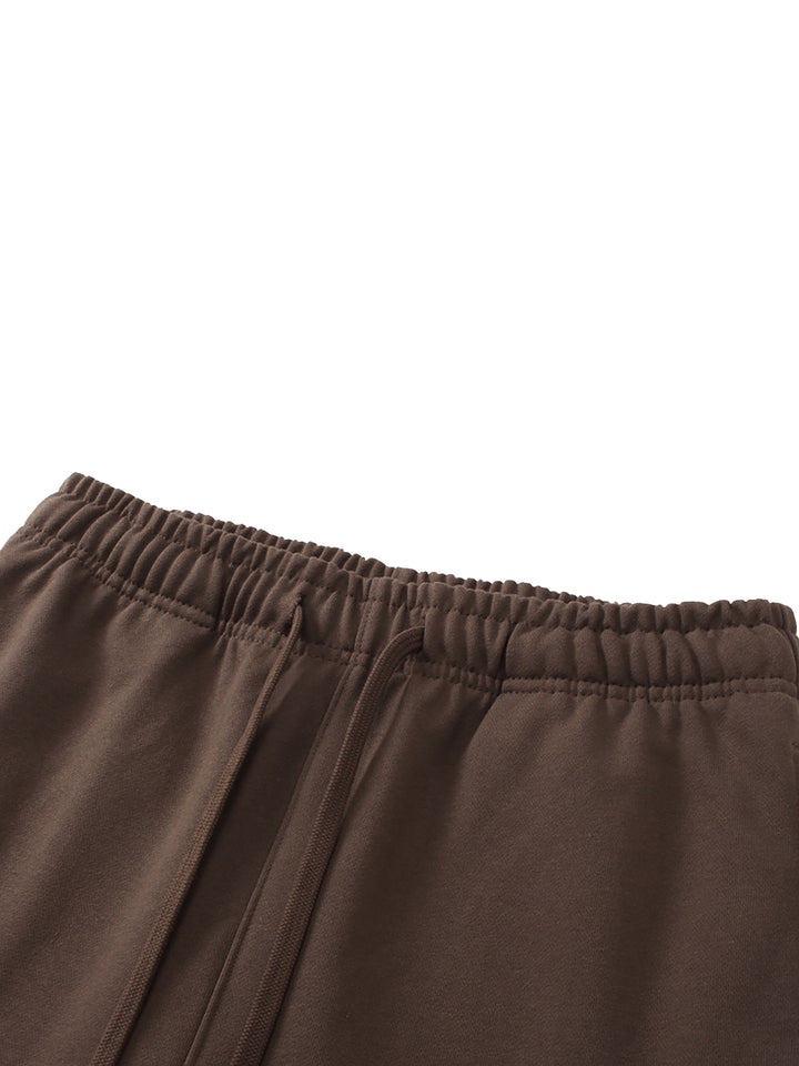 WOMEN PENT Solid Color Straight-Leg Sweatpants