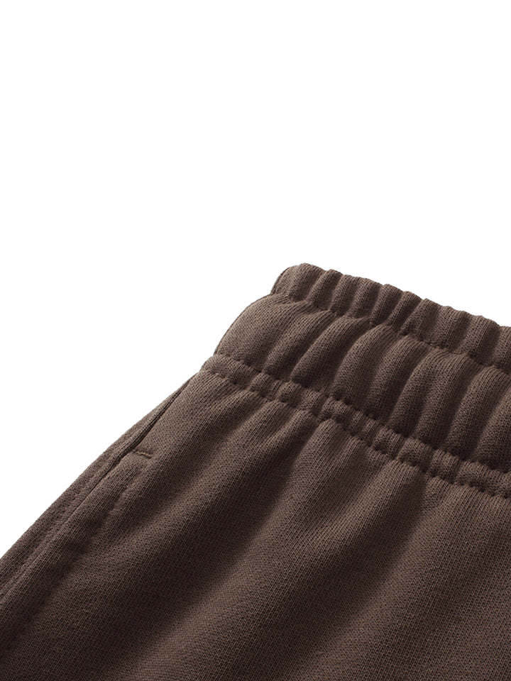 WOMEN PENT Solid Color Straight-Leg Sweatpants