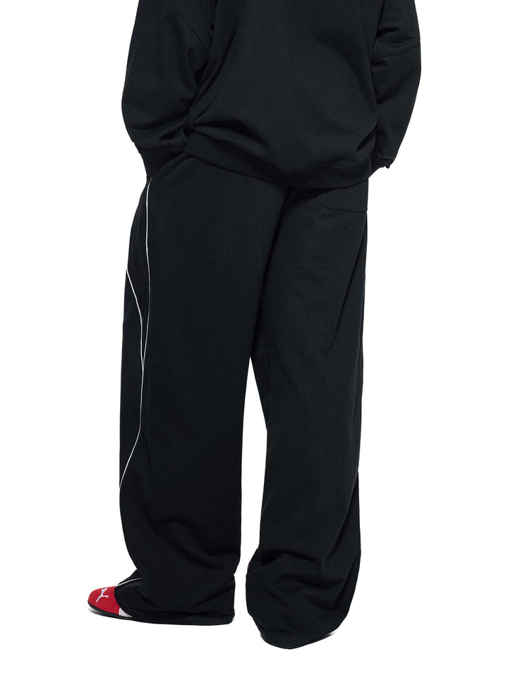WOMEN PENT Reflection Striped Straight-Leg Sweatpants
