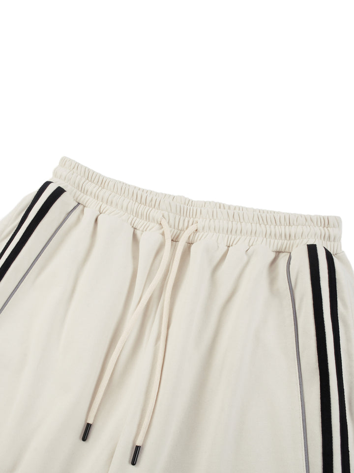 WOMEN PENT Reflection Striped Straight-Leg Sweatpants