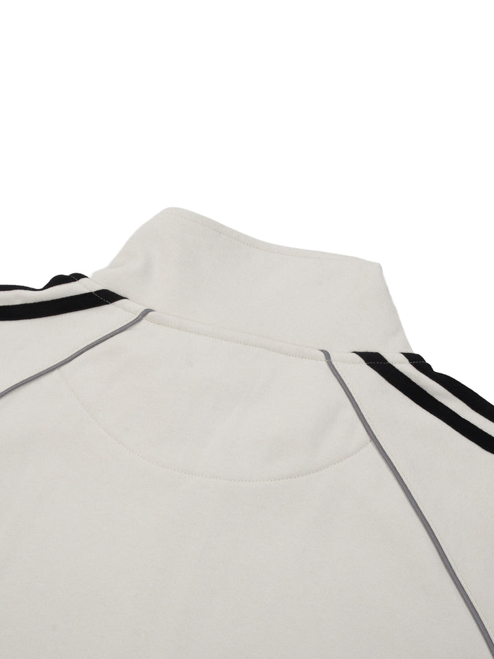 MEN COAT AND JACKET Reflection Striped Raglan Sleeve  Jacket