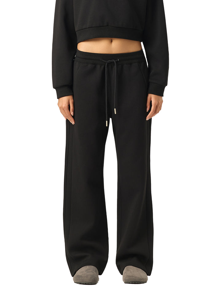 WOMEN PENT Essential Drawstring Straight-Leg Sweatpants